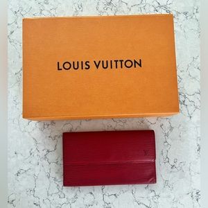 Louis Vuitton Epi Red International Wallet